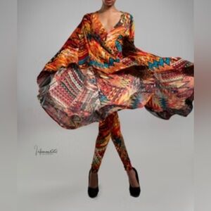 Vibrant Multicolor Patterned jumpsuit